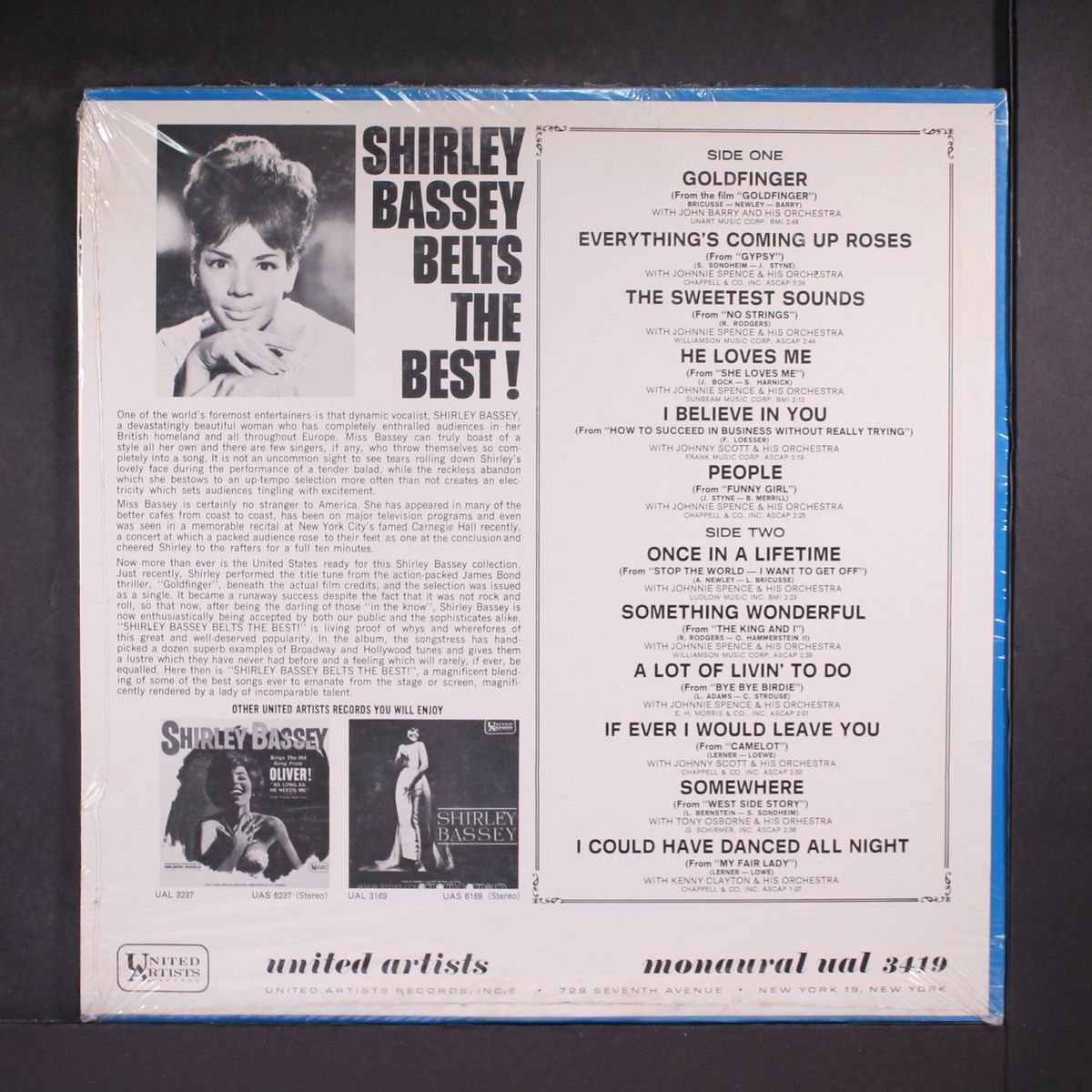 belts the best! by SHIRLEY BASSEY