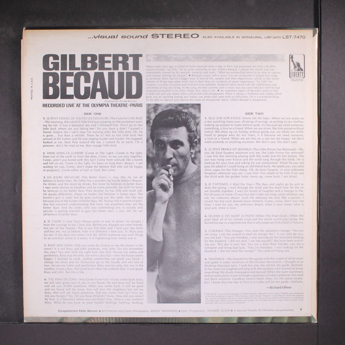 his newest songs by GILBERT BECAUD