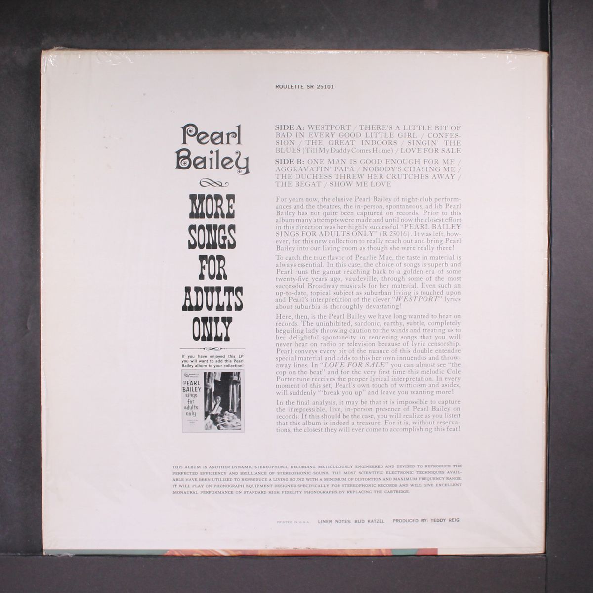 more songs for adults only by PEARL BAILEY