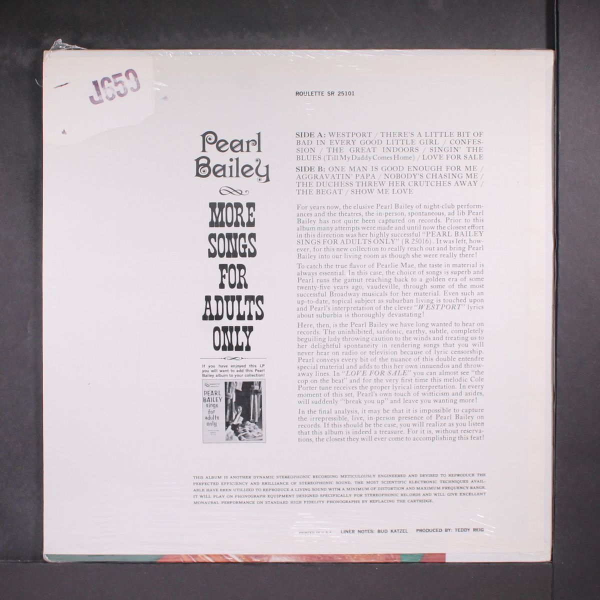 more songs for adults only by PEARL BAILEY