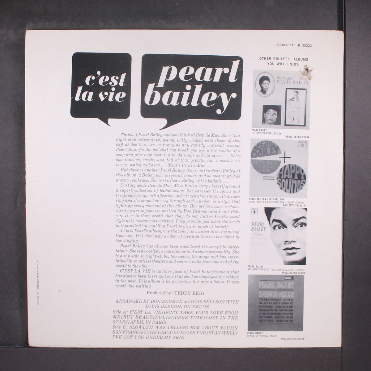 c'est la vie by PEARL BAILEY