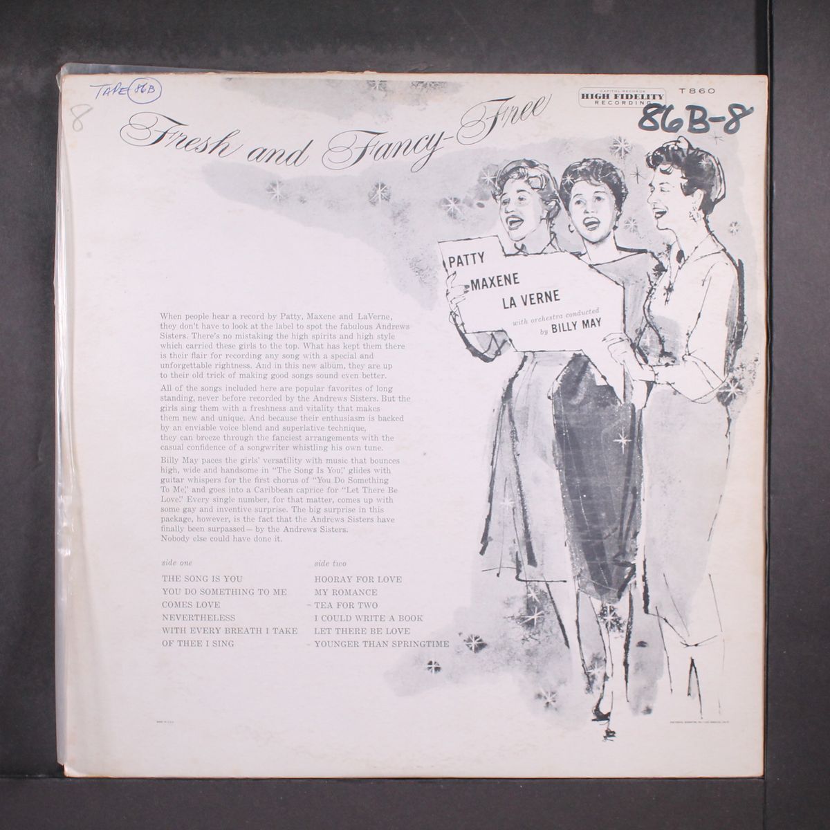 fresh and fancy-free by ANDREWS SISTERS
