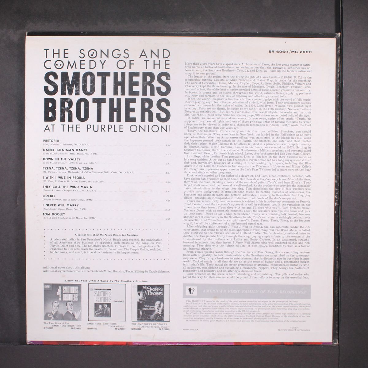 at the purple onion by SMOTHERS BROTHERS