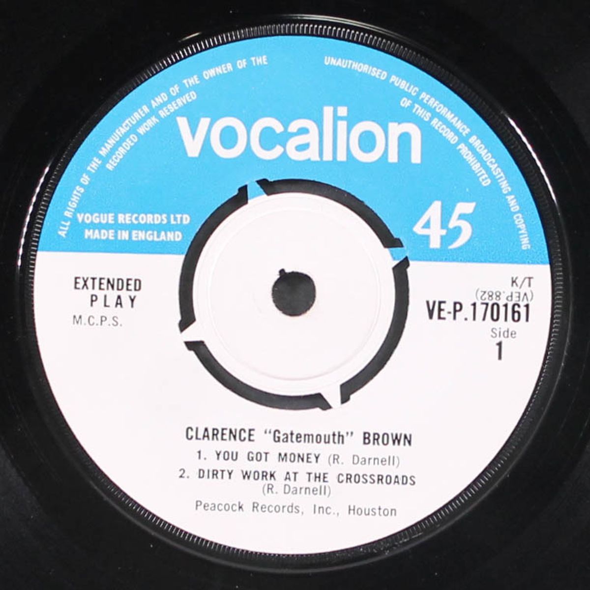 you got money + 3 by CLARENCE 'GATEMOUTH' BROWN