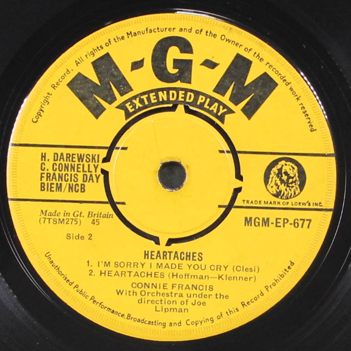 heartaches by CONNIE FRANCIS
