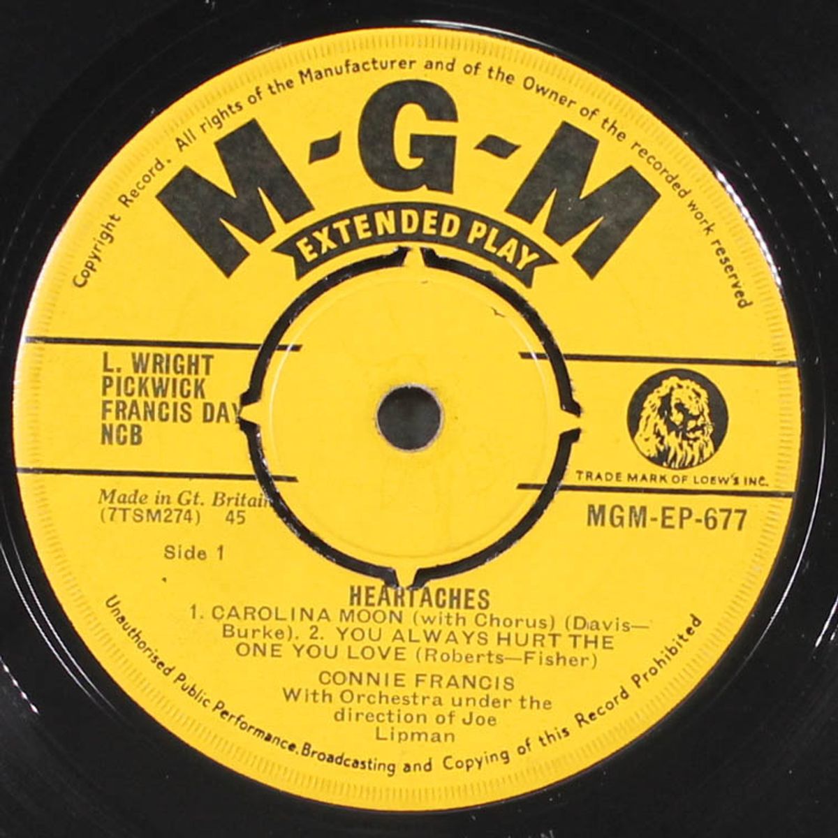 heartaches by CONNIE FRANCIS