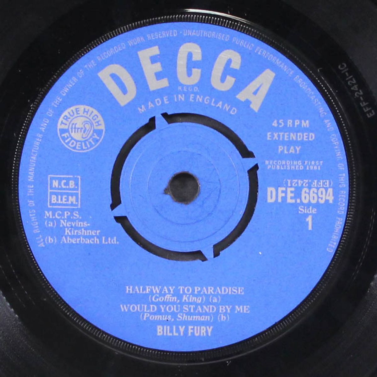billy fury by BILLY FURY