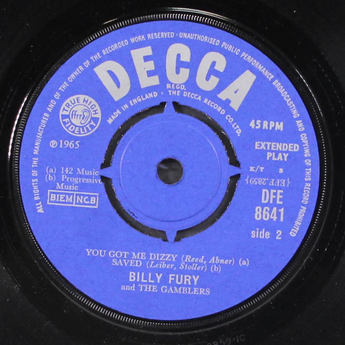 billy fury & gamblers by BILLY FURY & GAMBLERS