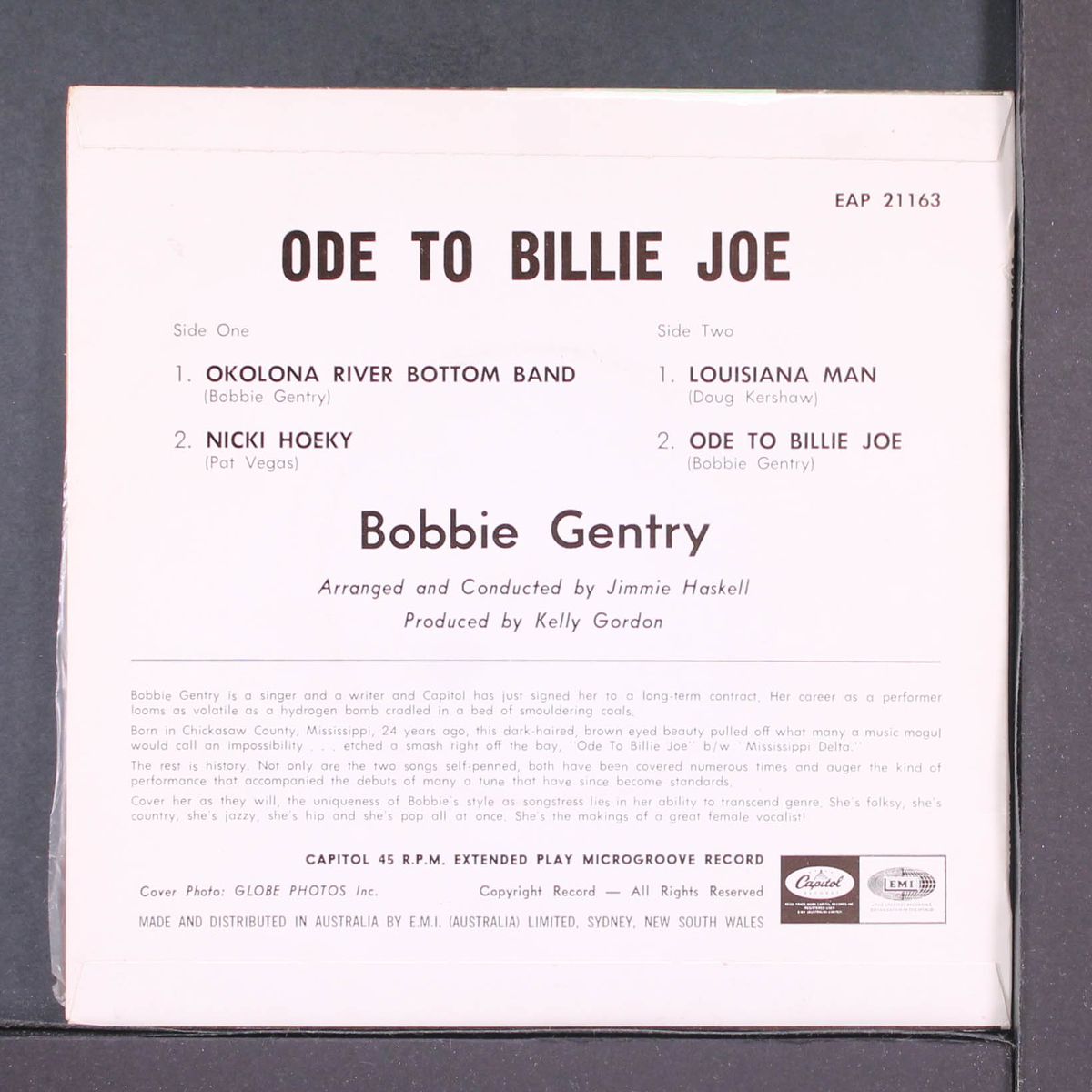 ode to billie joe by BOBBIE GENTRY