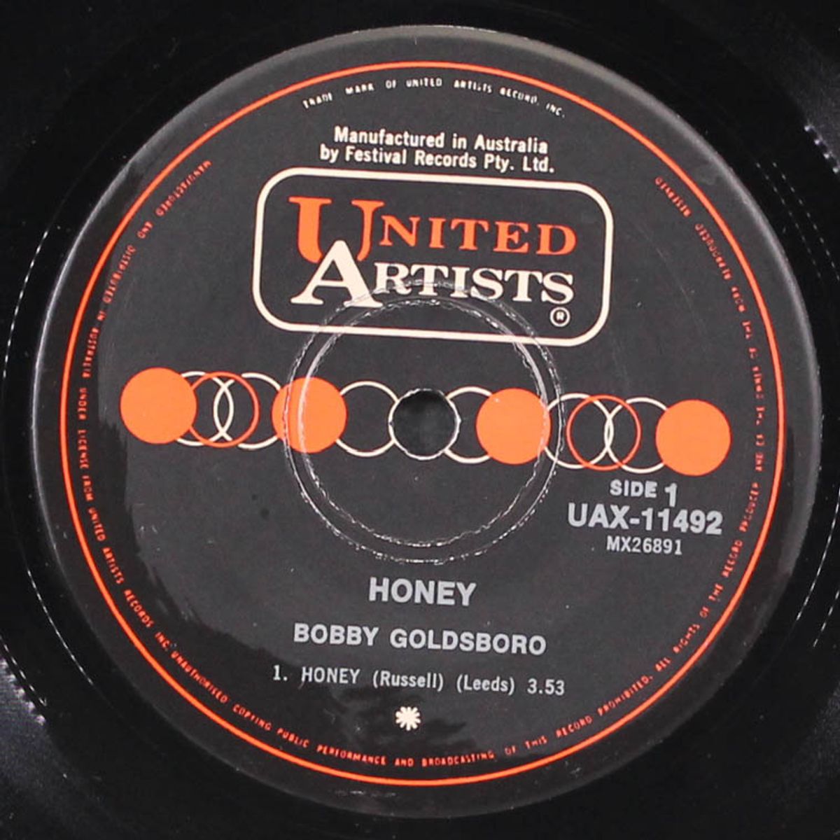 honey by BOBBY GOLDSBORO
