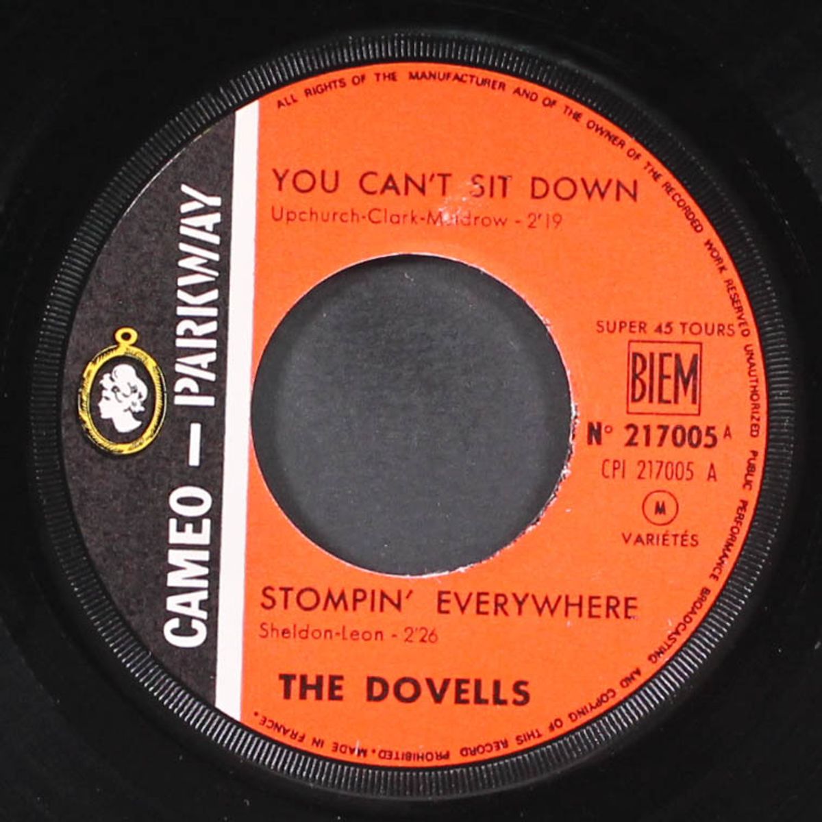 you can't sit down by DOVELLS