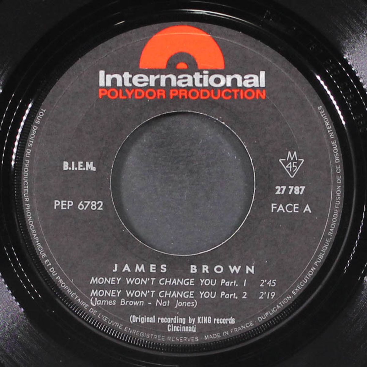 money won't change you by JAMES BROWN