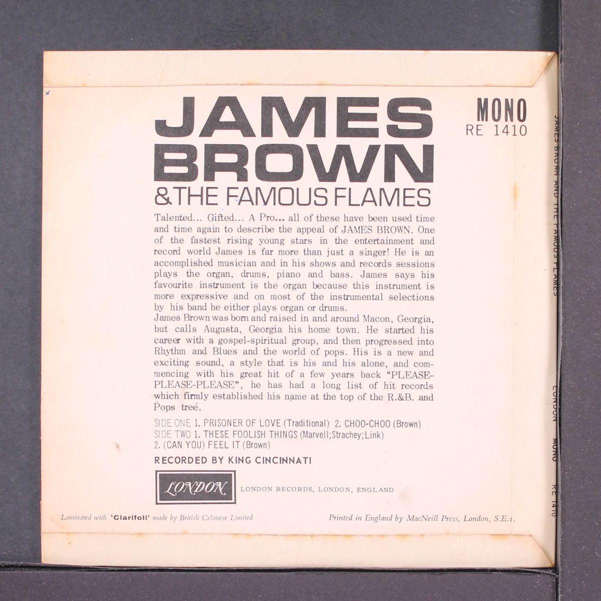 prisoner of love by JAMES BROWN & FAMOUS FLAMES