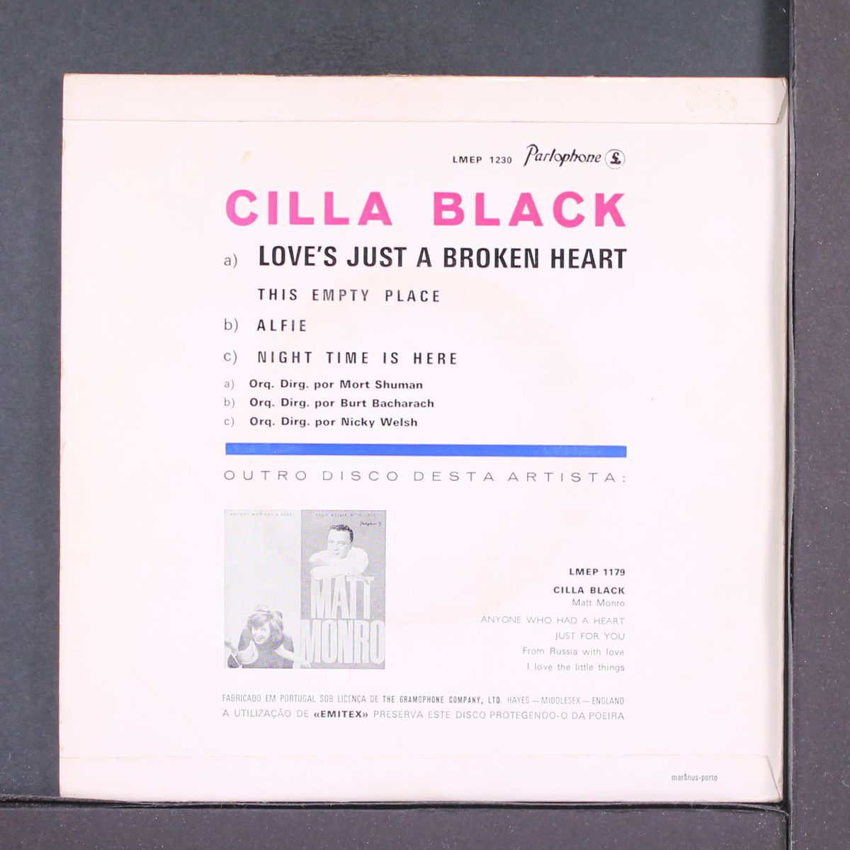 love's just a broken heart by CILLA BLACK