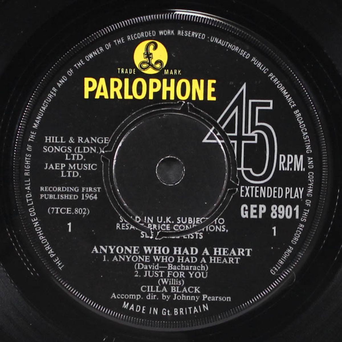 anyone who had a heart by CILLA BLACK