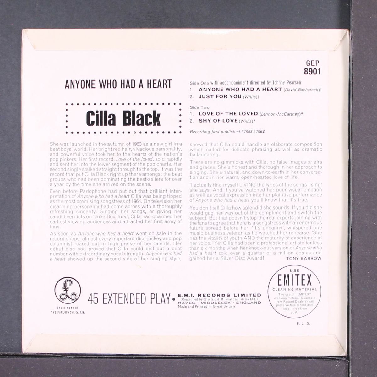 anyone who had a heart by CILLA BLACK