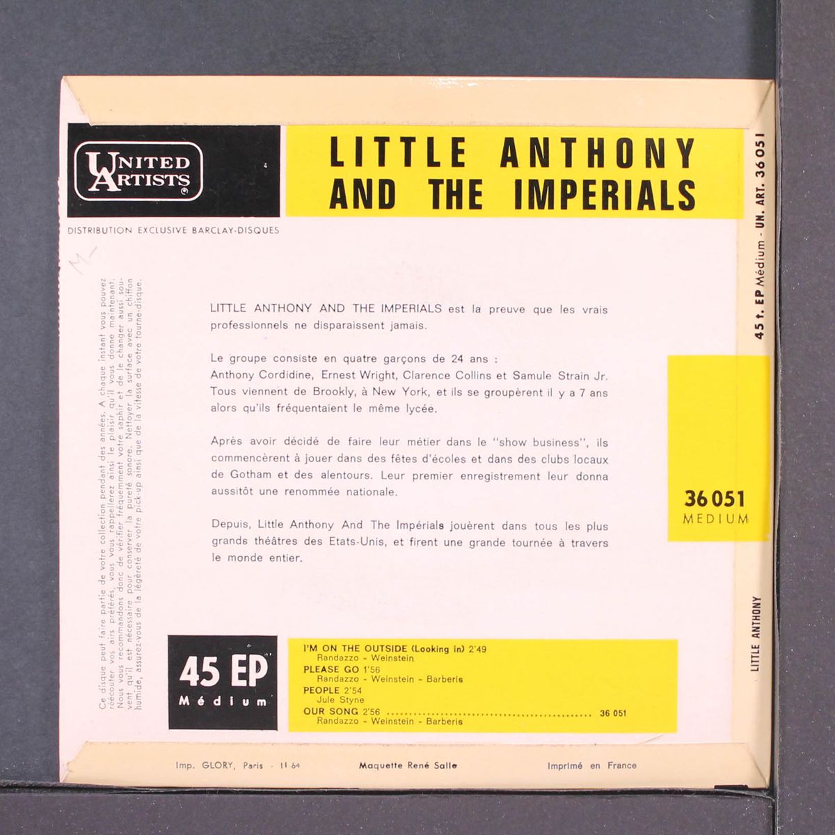 i'm on the outside by LITTLE ANTHONY & IMPERIALS