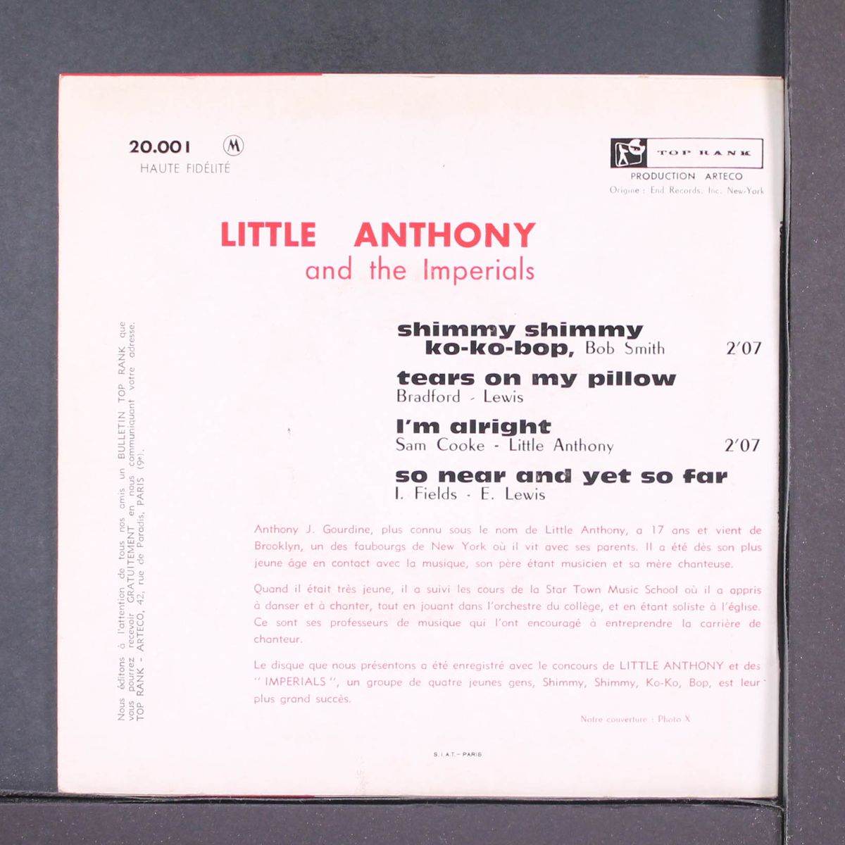 shimmy shimmy ko ko bop by LITTLE ANTHONY & IMPERIALS
