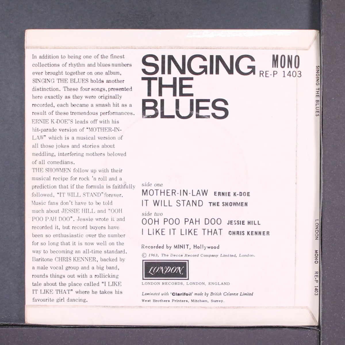 singing the blues by VARIOUS