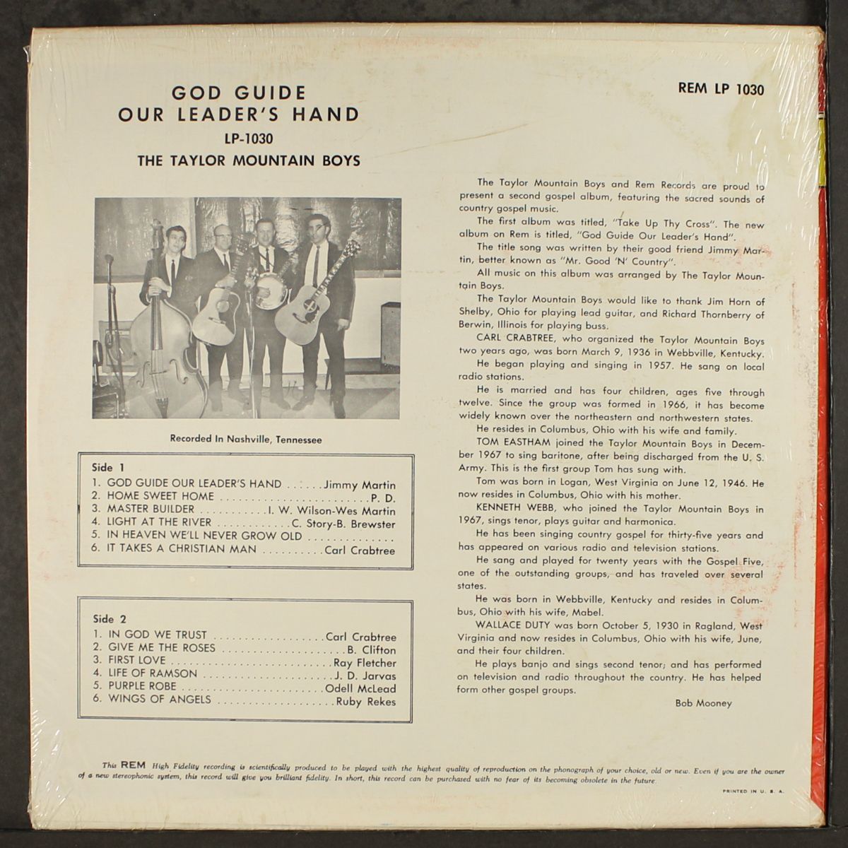 god guide our leader's hand by TAYLOR MOUNTAIN BOYS