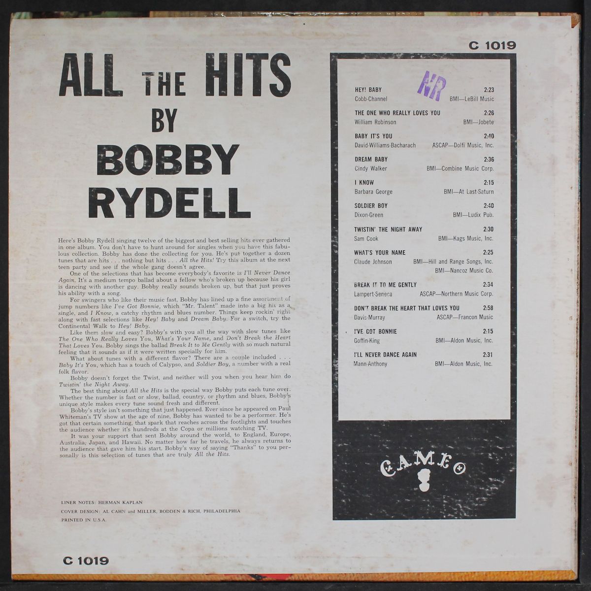 all the hits by BOBBY RYDELL