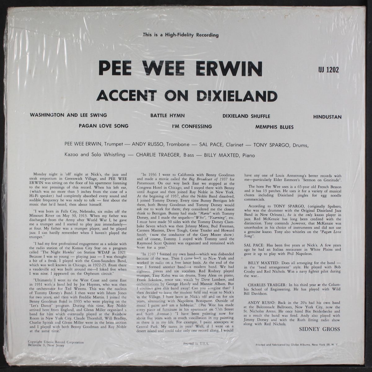 accent on dixieland by PEE WEE ERWIN