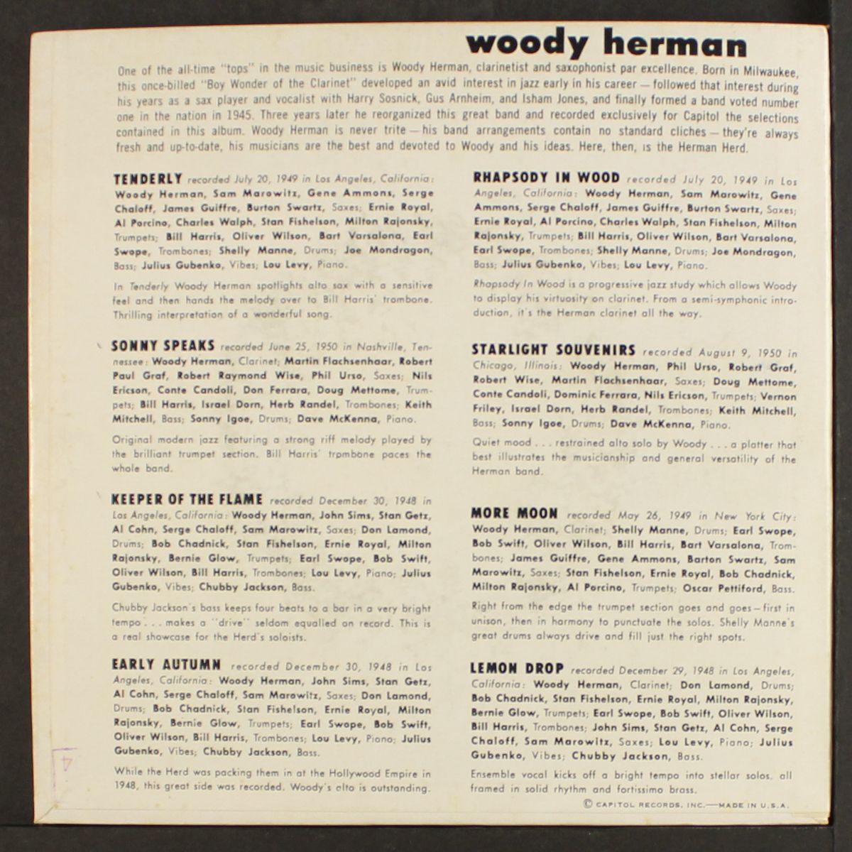 woody herman by WOODY HERMAN