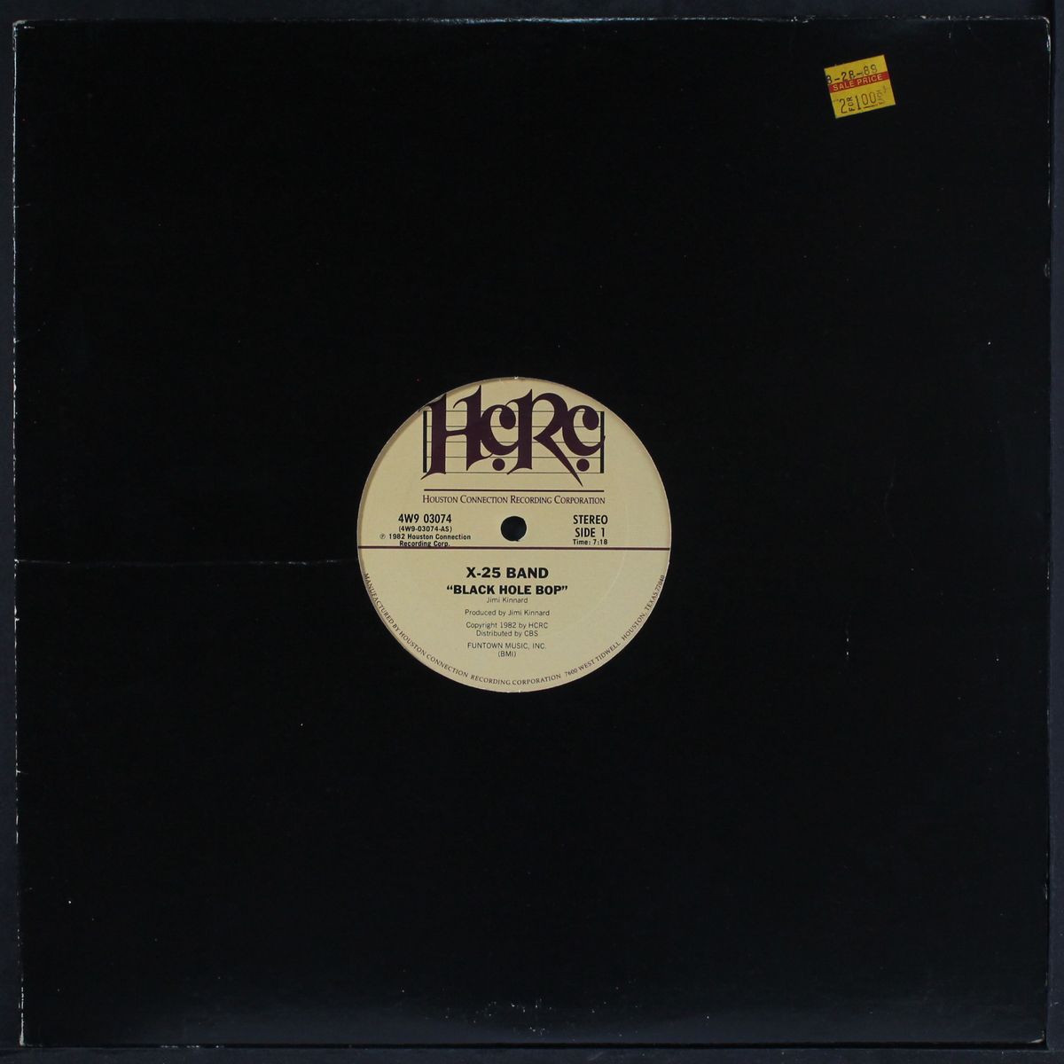 black hole bop / jam it by X-25 BAND