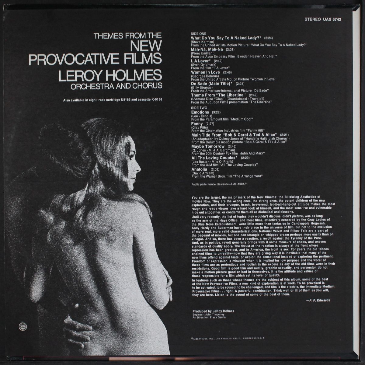 new provocative films by LEROY HOLMES