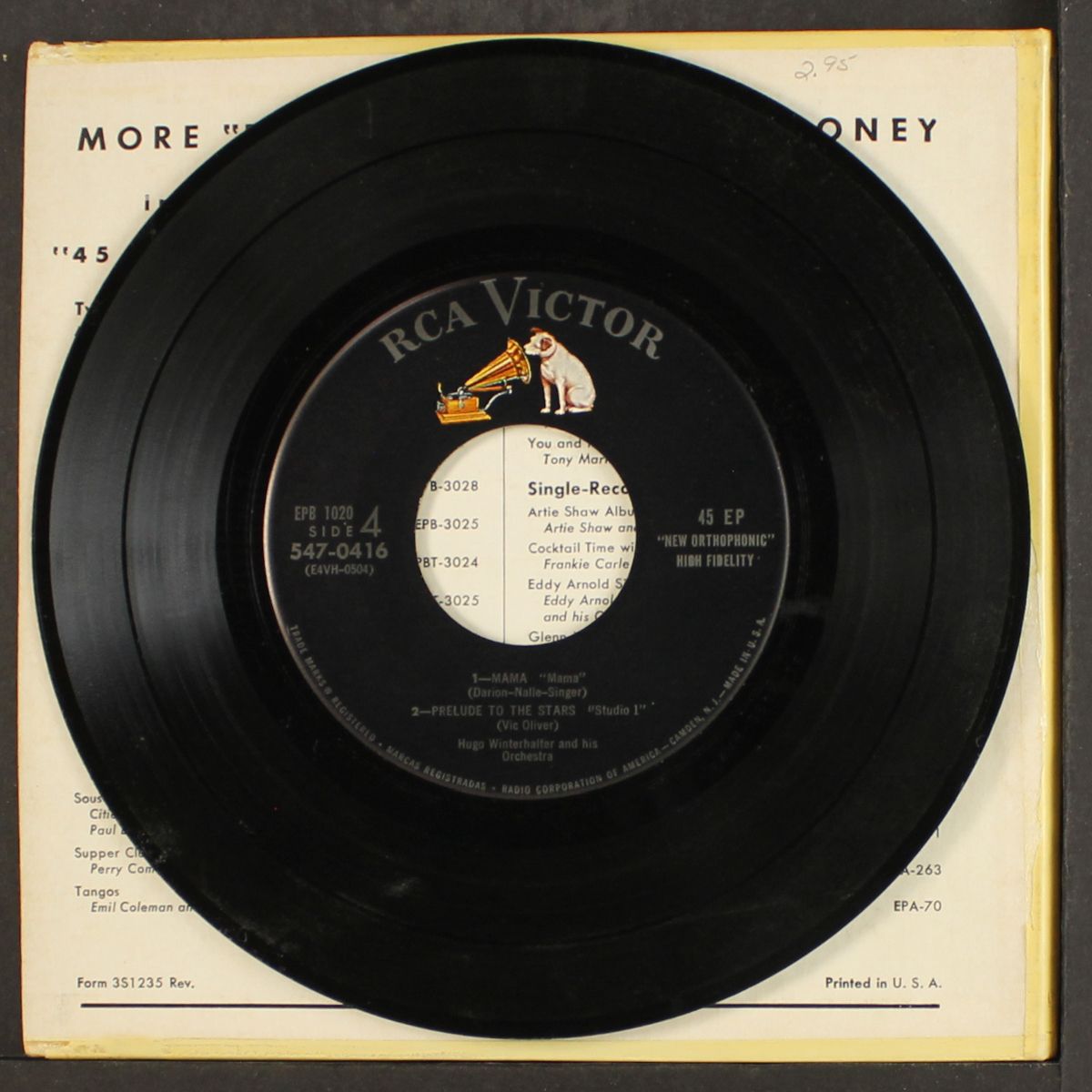 the great music themes of television by HUGO WINTERHALTER