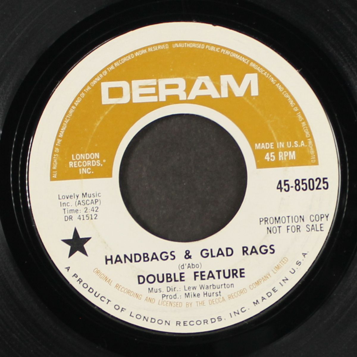 handbags & glad rags / just another lonely night by DOUBLE FEATURE