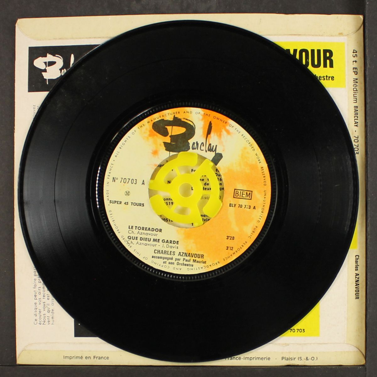 le toreador / +3 by CHARLES AZNAVOUR