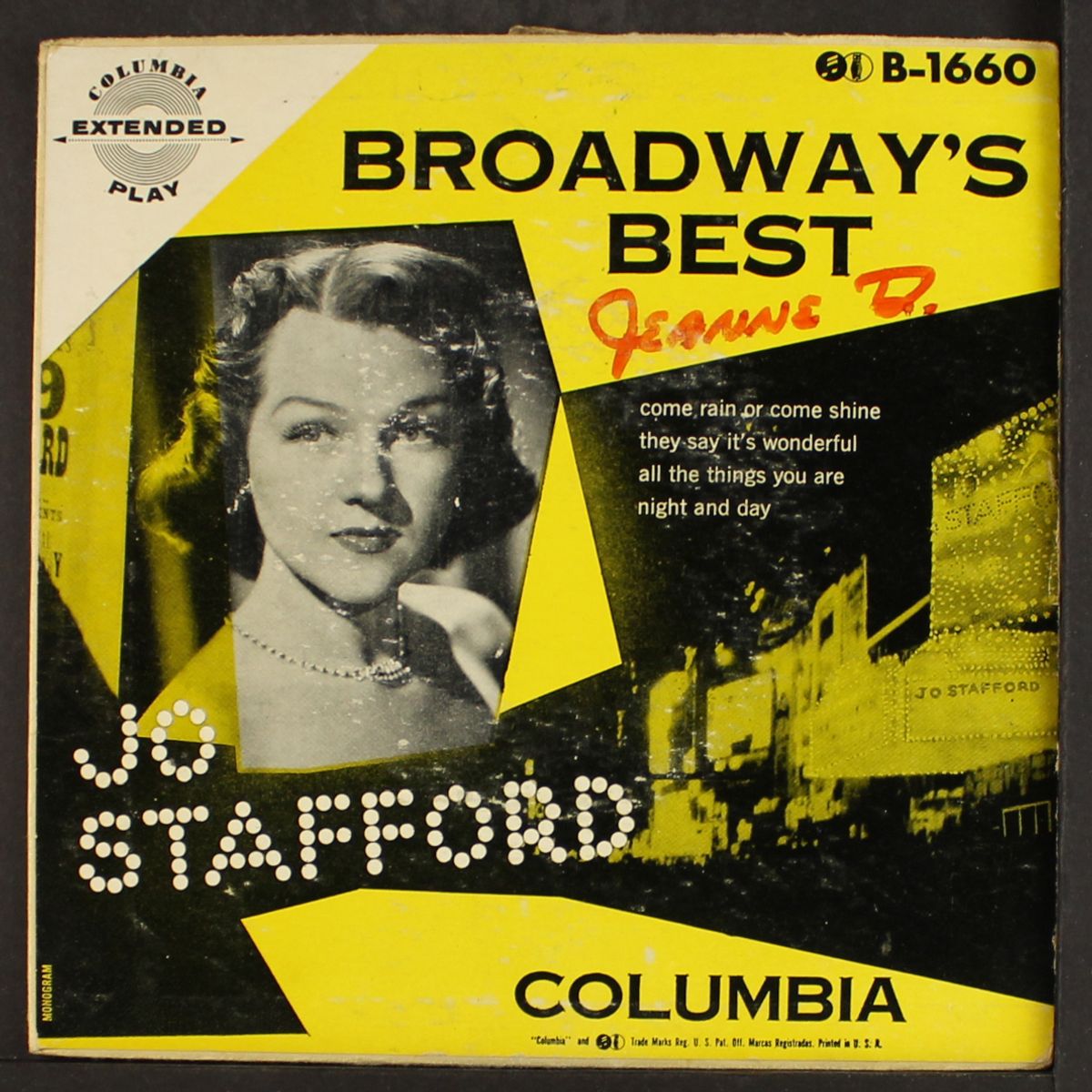broadway's best by JO STAFFORD