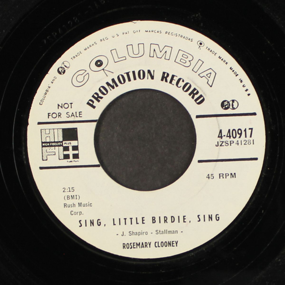sing little birdie sing / who dot mon mom by ROSEMARY CLOONEY