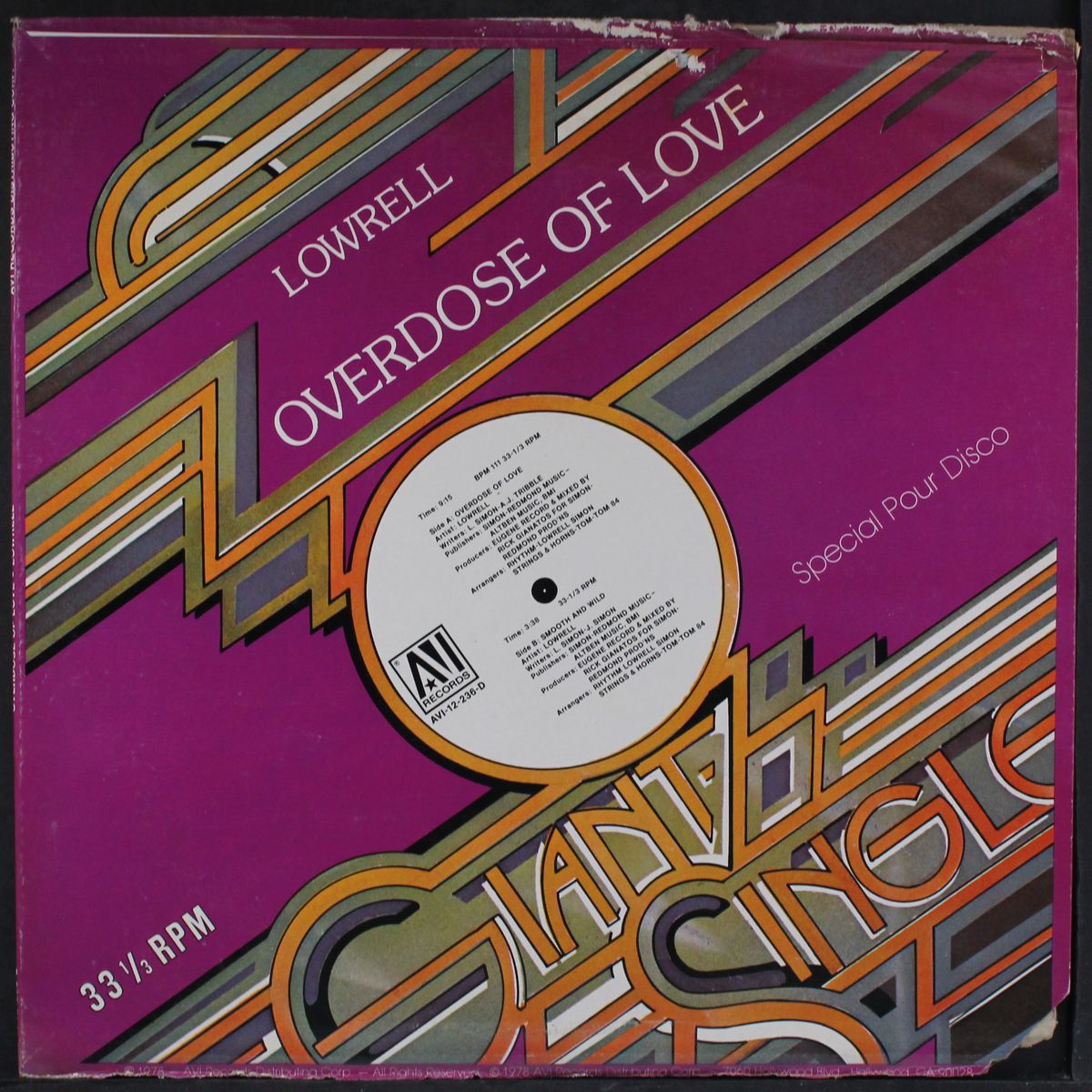 overdose of love / smooth and wild by LOWRELL