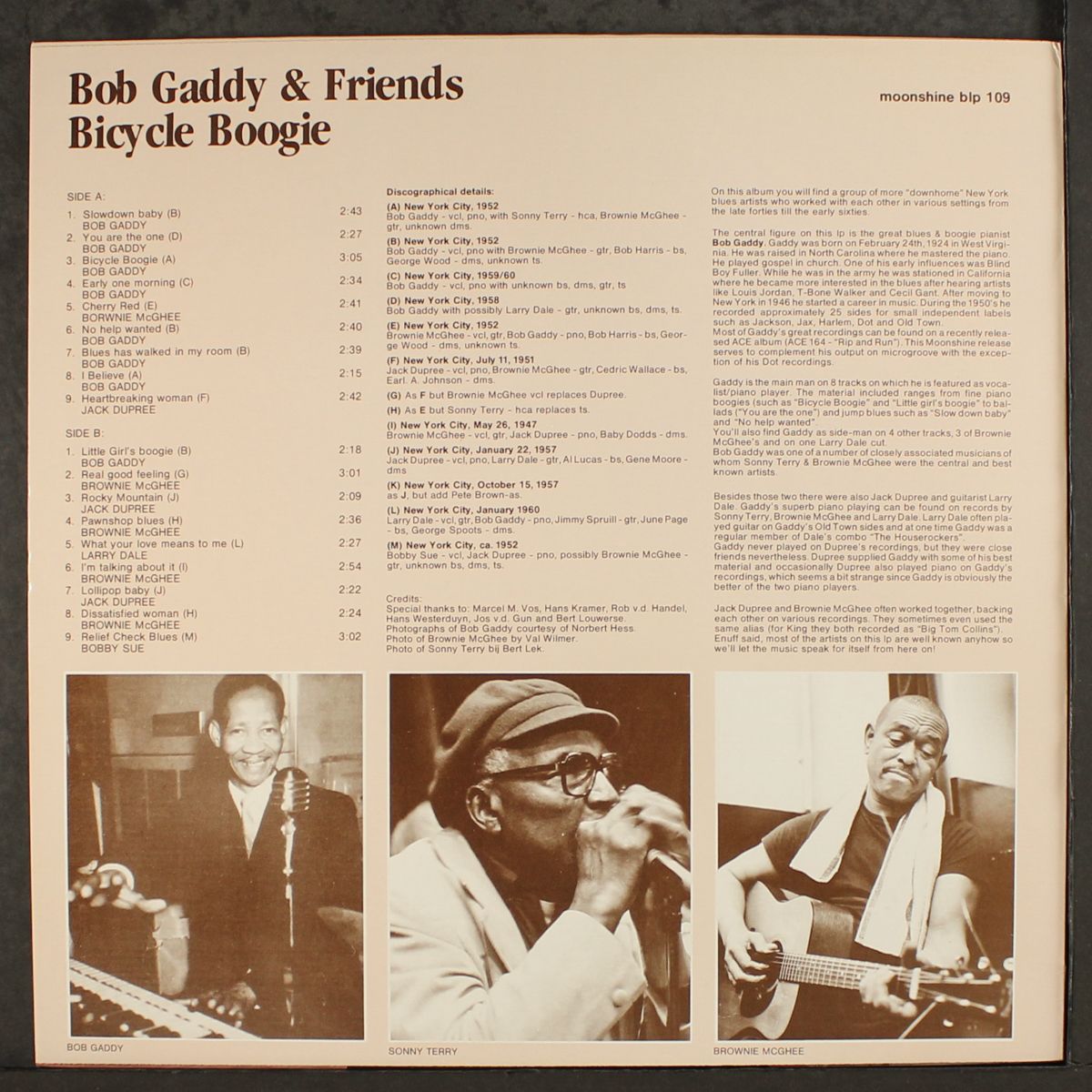 bicycle boogie by BOB GADDY