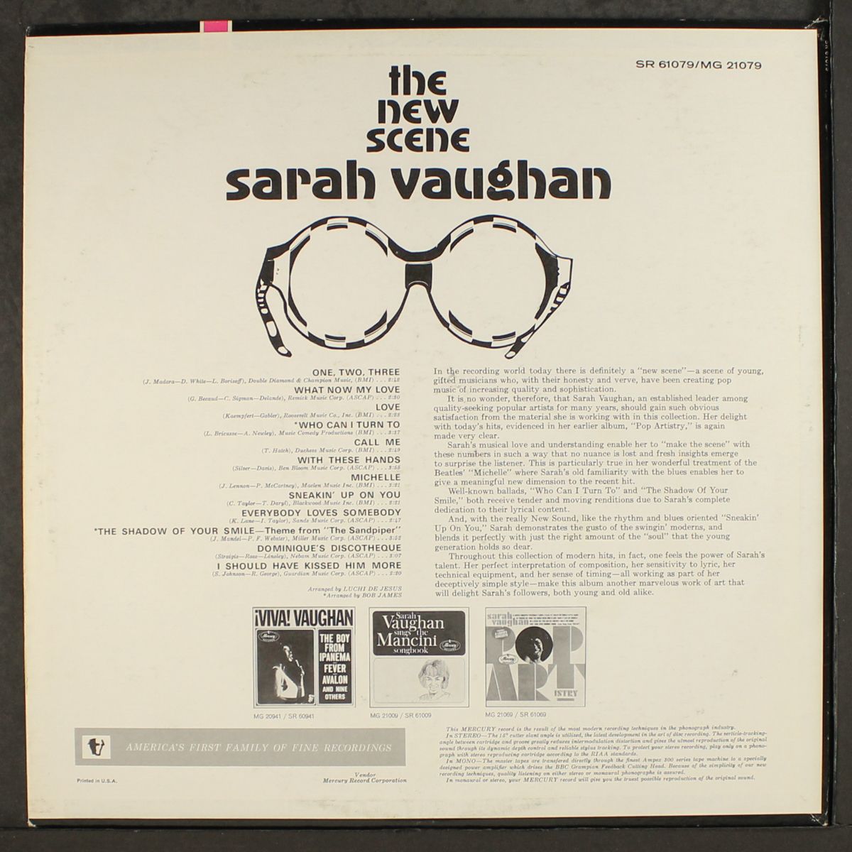 the new scene by SARAH VAUGHAN