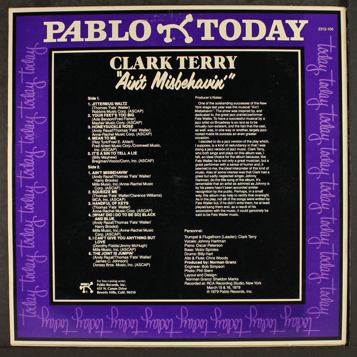 ain't misbehavin' by CLARK TERRY