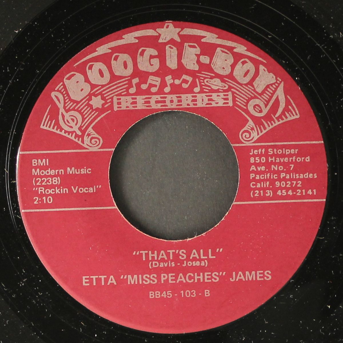 tough lover / that's all by ETTA JAMES