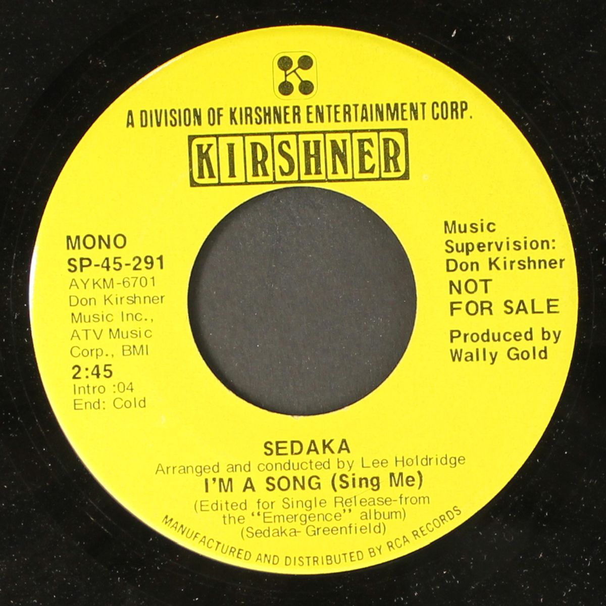 i'm a song / mono by NEIL SEDAKA