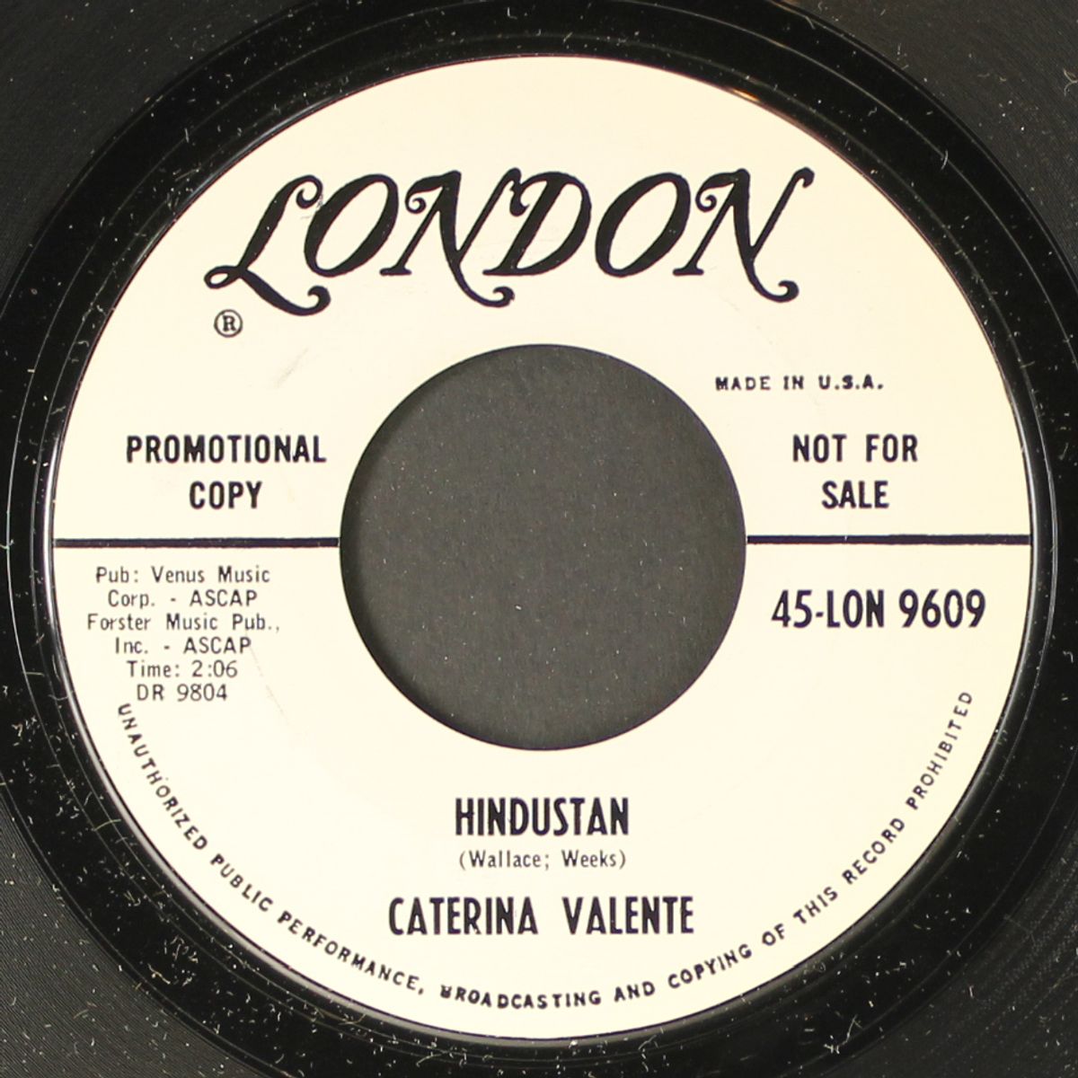 never will i marry / hindustan by CATERINA VALENTE