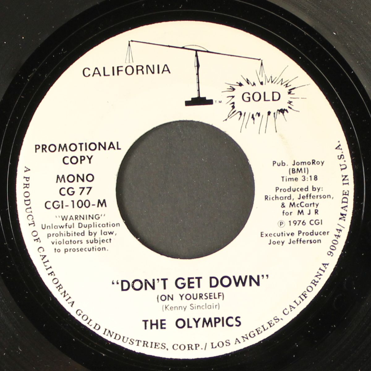don't get down (on yourself) / mono by OLYMPICS