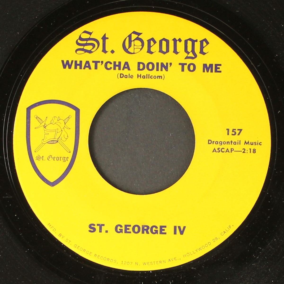 what'cha doin' to me / love has no place for a clown by ST. GEORGE IV