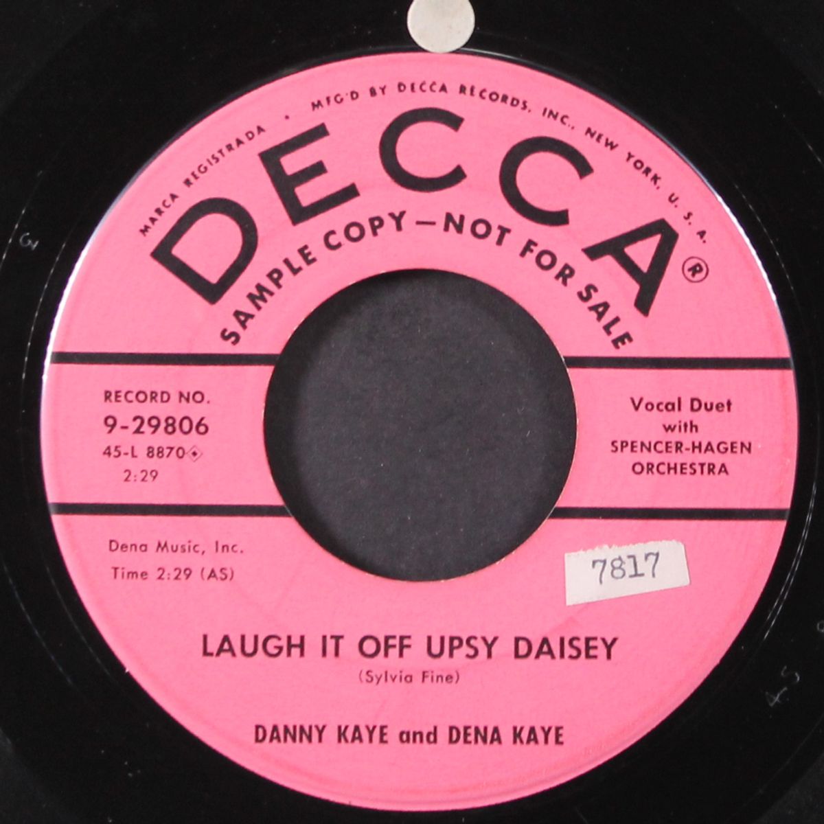 little child / laugh it off upsy daisey by DANNY & DENA KAYE