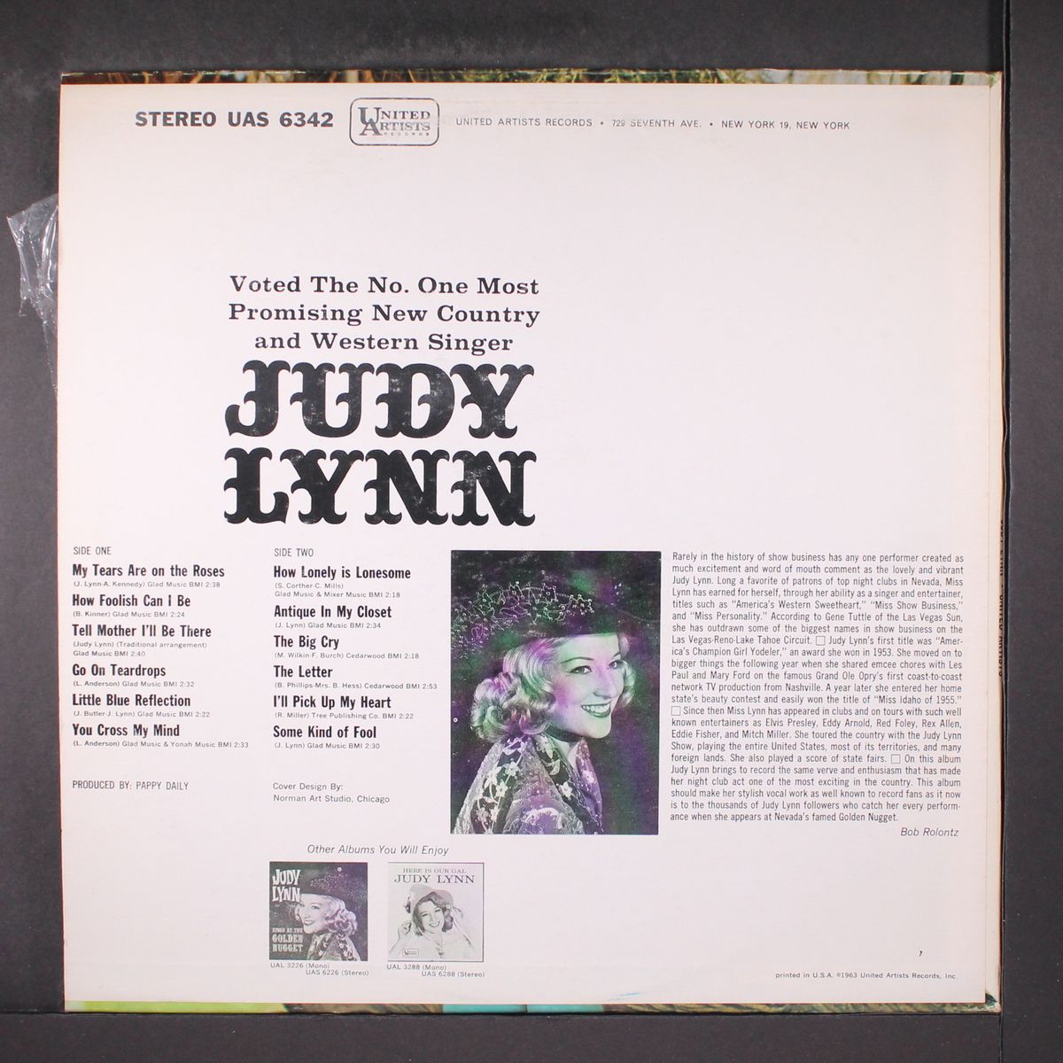 america's number one most promising country and western girl singer by JUDY LYNN