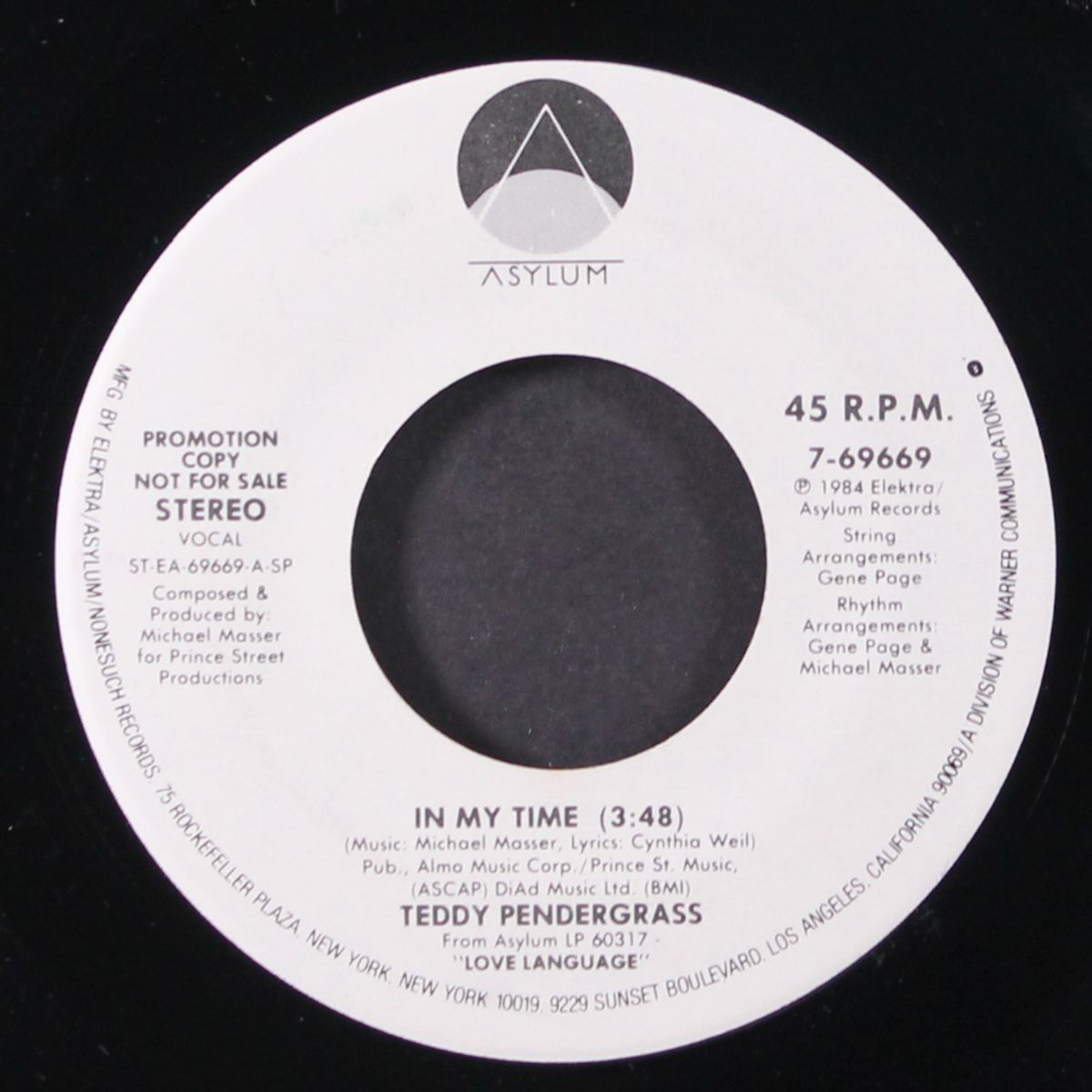 in my time / same by TEDDY PENDERGRASS