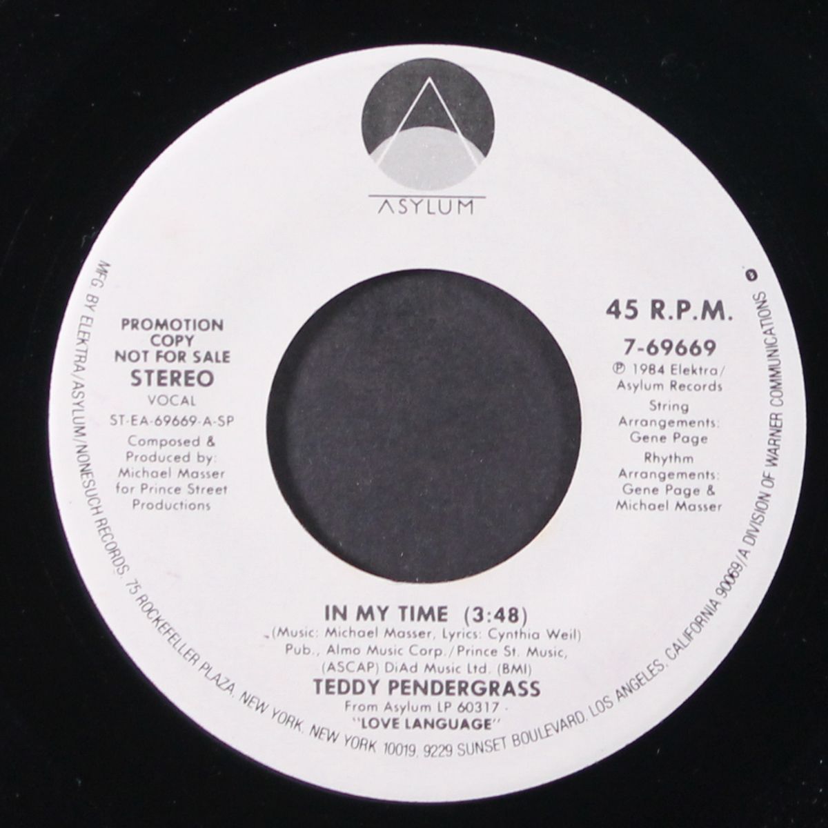 in my time / same by TEDDY PENDERGRASS