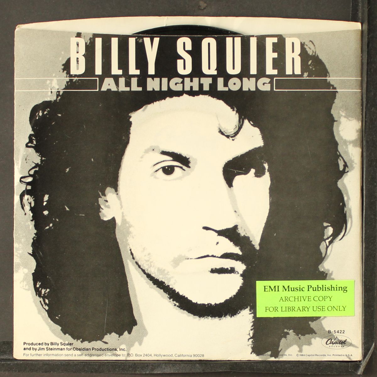 all night long / same by BILLY SQUIER