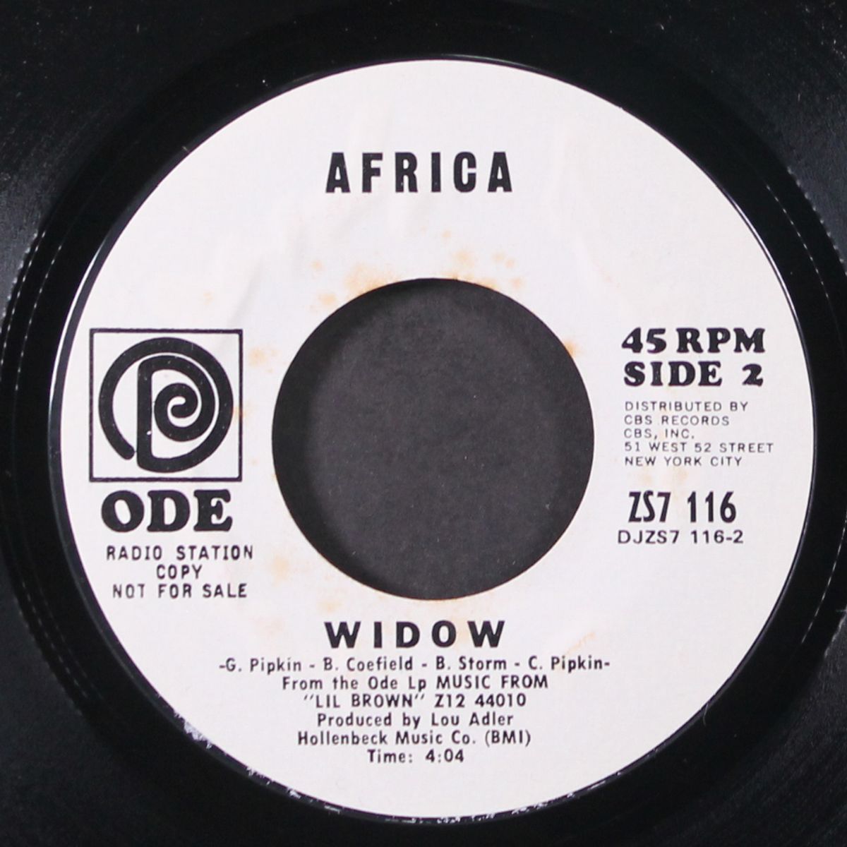 here i stand / widow by AFRICA