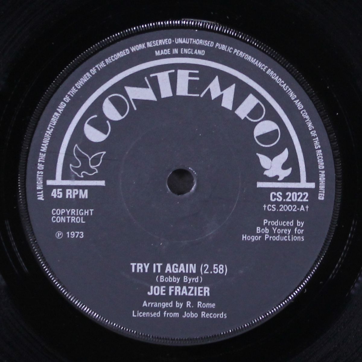 try it again / knock on wood by JOE FRAZIER